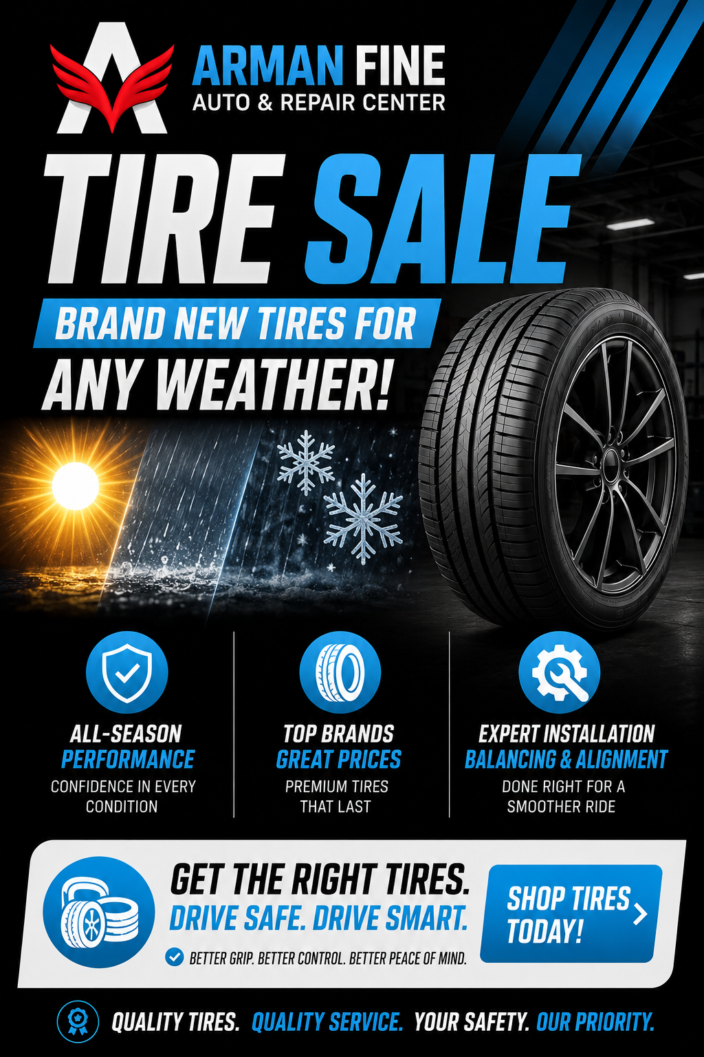 Arman Fine Auto All Weather Tire Sale North York Toronto