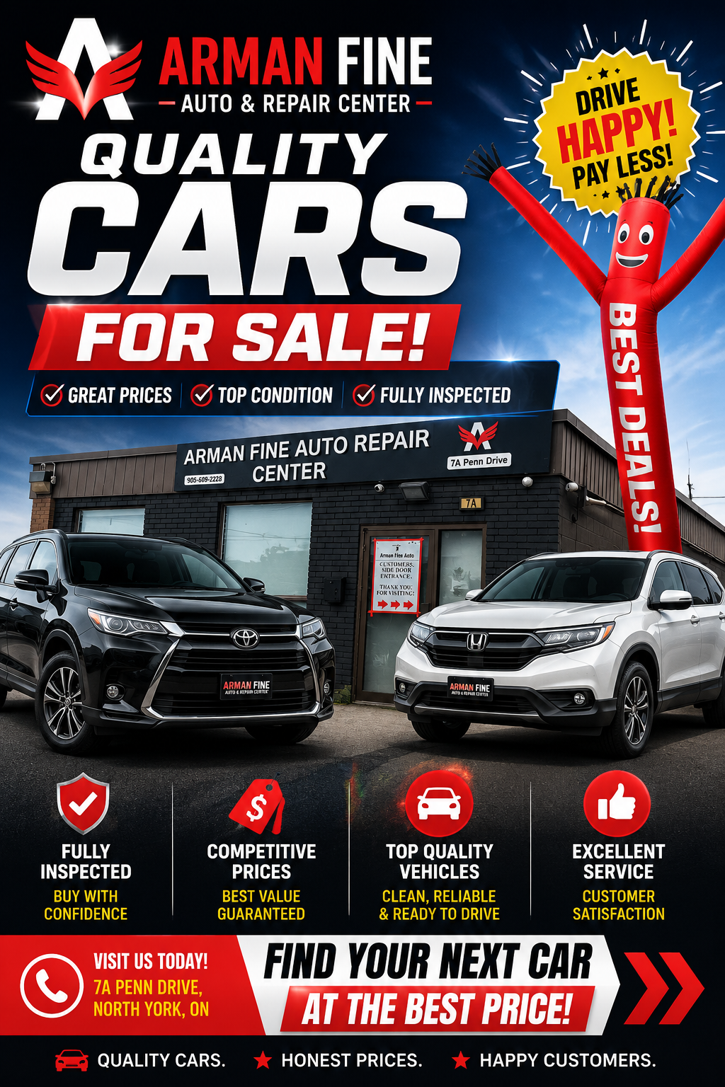 Used cars for sale at Arman Fine Auto & Repair Centre