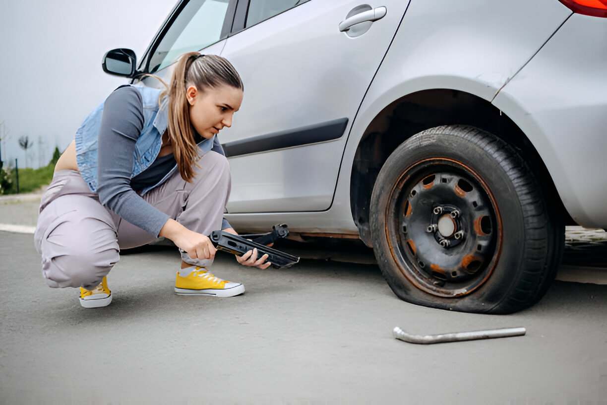 How to change a flat tire guide