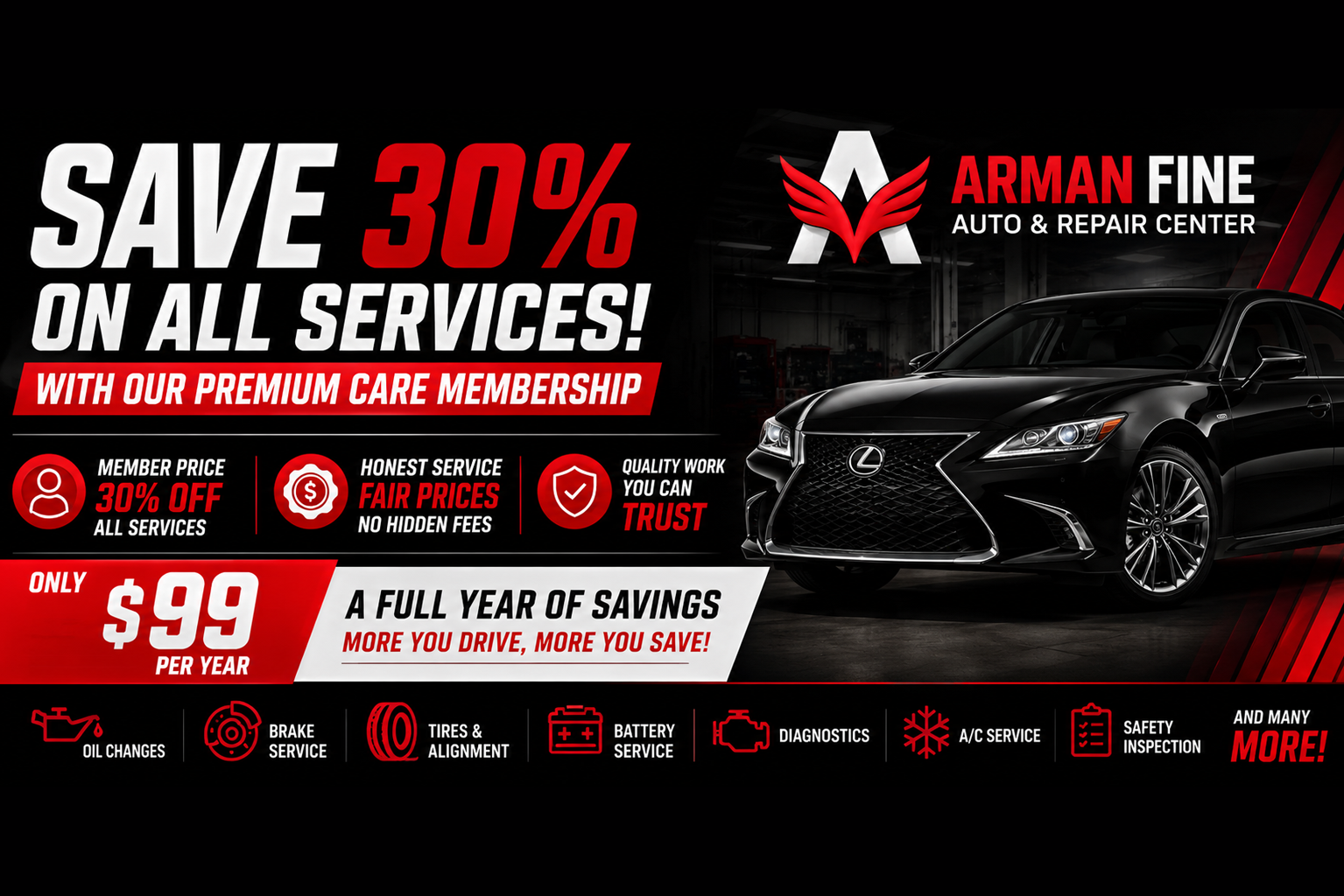 Arman Fine Auto Premium Care Membership