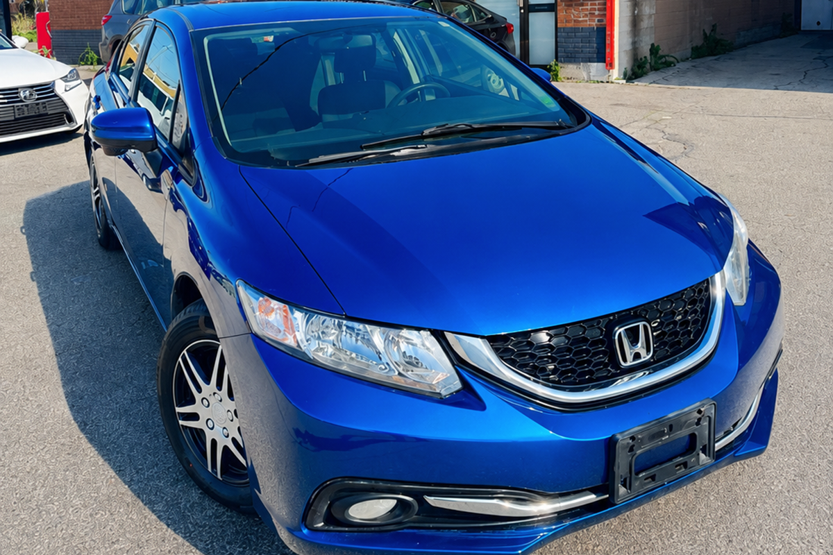 2015 Honda Civic EX, blue, at Arman Fine Auto