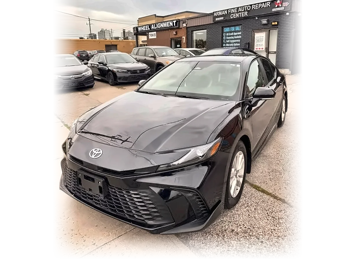 Black 2026 Toyota Camry SE FWD Hybrid for sale at Arman Fine Auto in North York